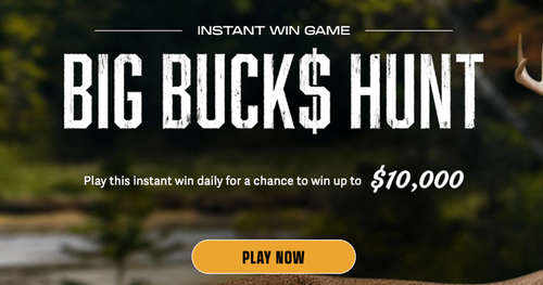 The Big Buck$ Hunt Instant Win Game