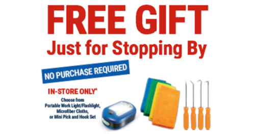 Free Gifts of Your Choice at Harbor Freight