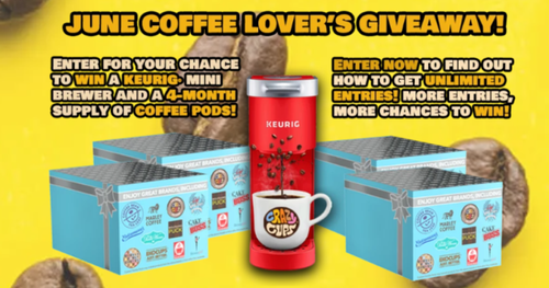Crazy Cups June Coffee Lovers Giveaway