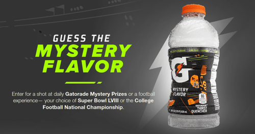 Gatorade Mystery Flavor Instant Win Game and Sweepstakes